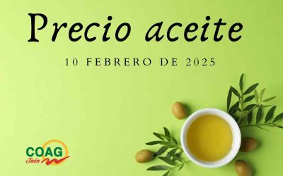 Precio medio del aceite de oliva a 10 de febrero