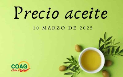 Precio medio del aceite de oliva a 10 de marzo