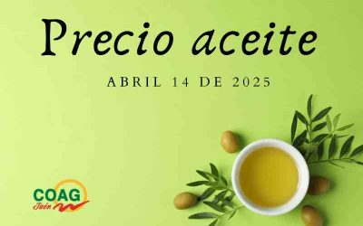 Precio medio del aceite de oliva a 14 de abril