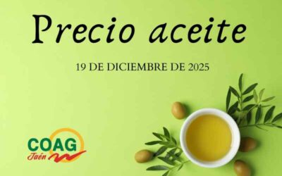 Precio medio del aceite de oliva a 19 de diciembre