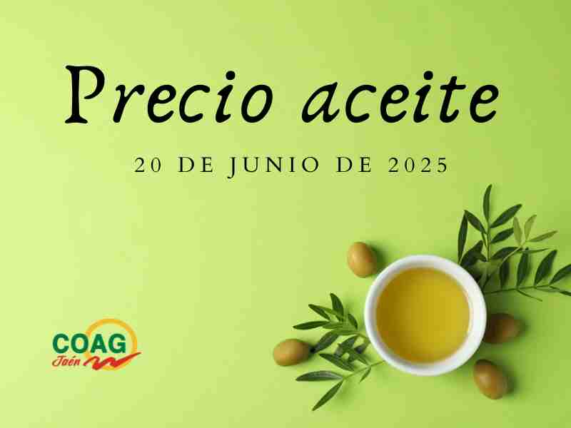 cartel PRECIO ACEITE 20 junio 2025