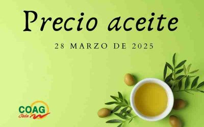 Precio medio del aceite de oliva a 28 de marzo