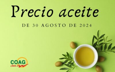Precio medio del aceite de oliva a 30 de agosto
