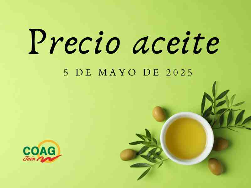 cartel PRECIO ACEITE 5 MAYO 2025