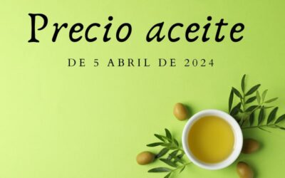 Precio medio del aceite de oliva a 5 de abril