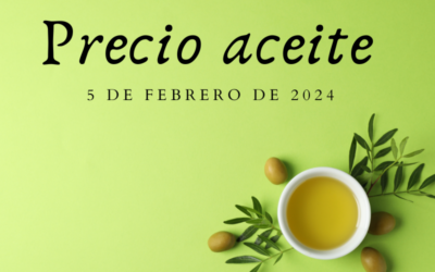 Precio medio del aceite de oliva a 5 de febrero de 2024