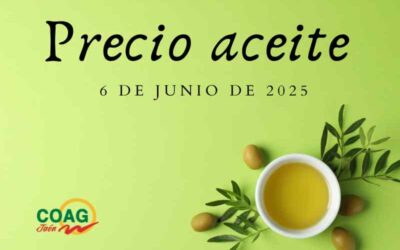 Precio medio del aceite de oliva a 6 de junio