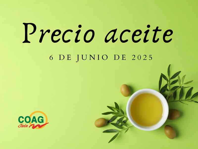 cartel PRECIO ACEITE 6 JUNIO 2025