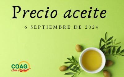 Precio medio del aceite de oliva a 6 de septiembre