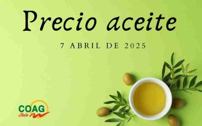 Precio medio del aceite de oliva a 7 de abril