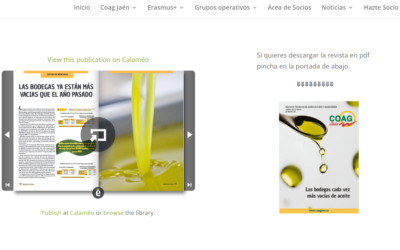 COAG Jaén publica el último número de su revista, la número 39, tanto en digital como una pequeña tirada en papel