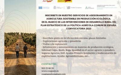 Inscríbete en nuestros servicios de asesoramiento en agricultura sostenible en producción ecológica
